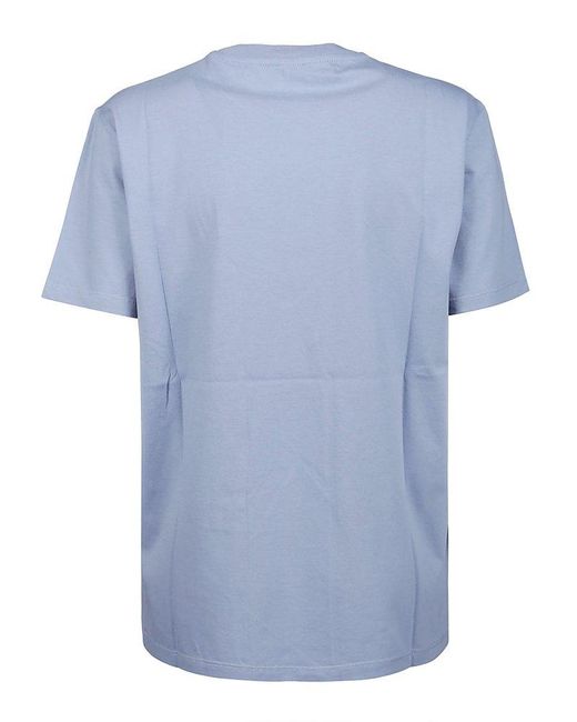 Etro Blue Logo Printed Oversized T-shirt
