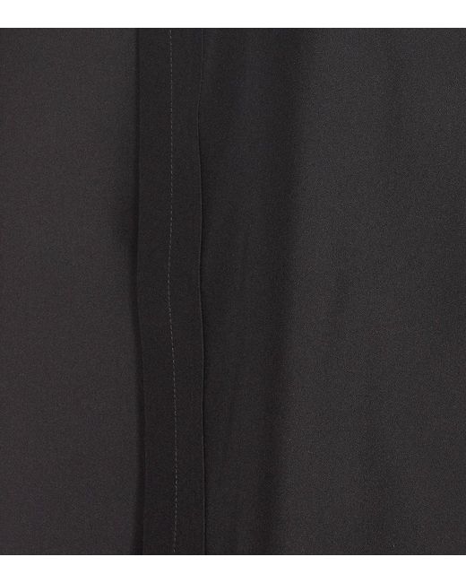 Burberry Black Long Sleeved Concealed-fastened Shirt