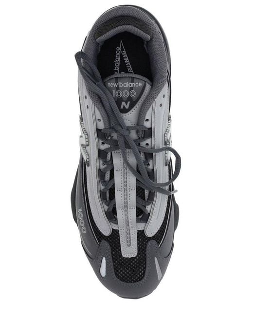 New Balance Gray 1000 Lace-Up Sneakers for men