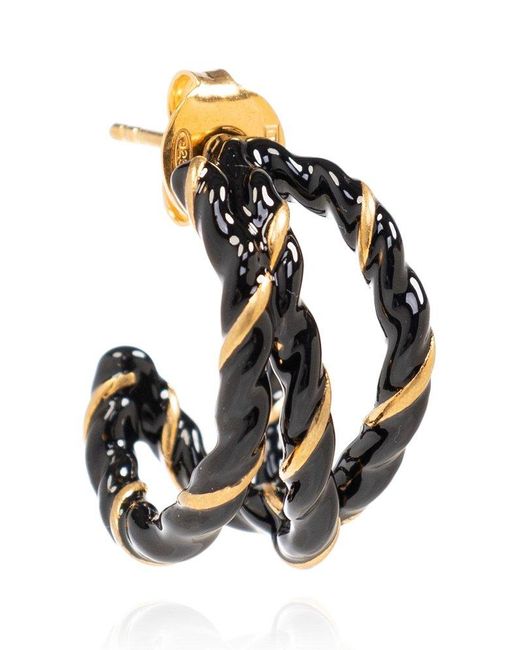 Maison Margiela Metallic Brass Earrings,