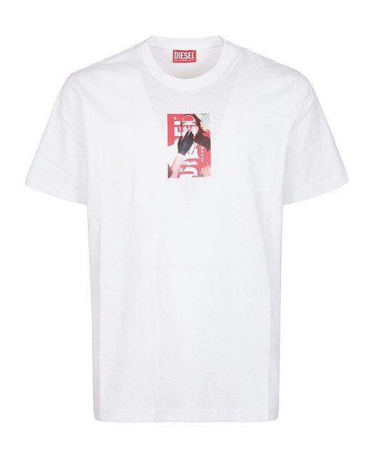 DIESEL White T-Just N11 T-Shirt for men