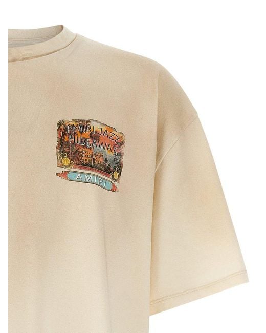 Amiri Jazz Hideaway' T-Shirt in White for Men | Lyst