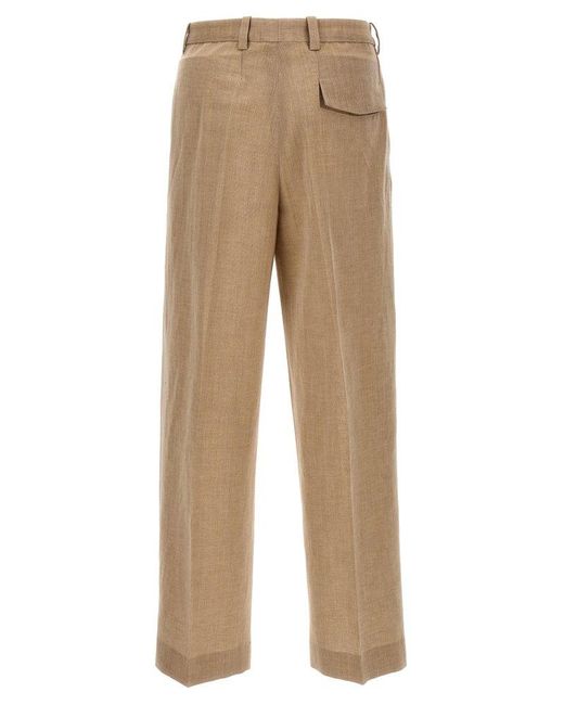 Jacquemus Natural Straight-Leg Trousers for men