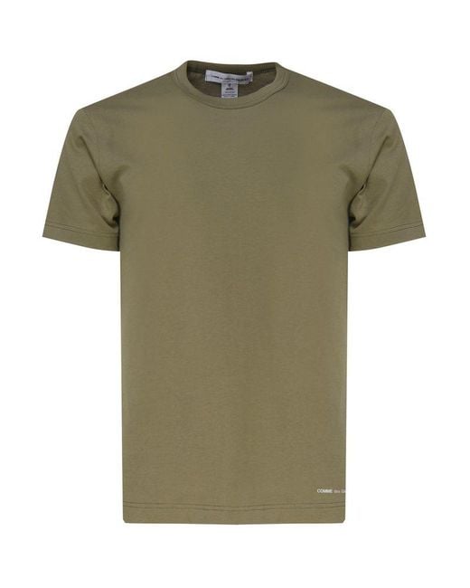 Comme des Garçons Green Cotton T-Shirt for men