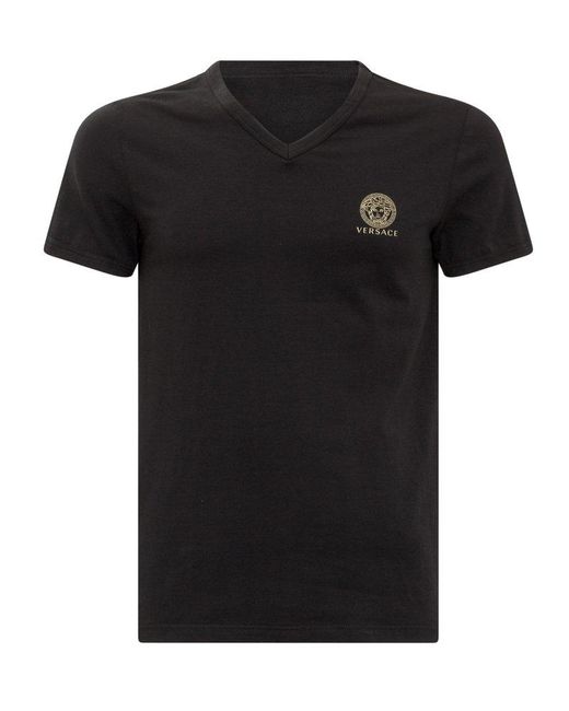Versace Black Medusa Detail T-shirt for men