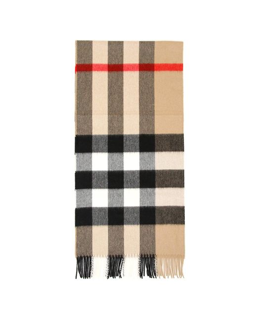 check cashmere scarf