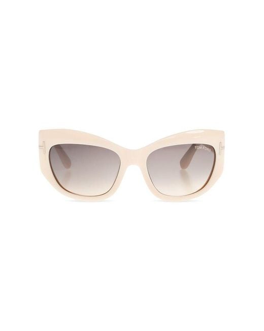 Tom Ford Natural Cat-eye Frame Sunglasses