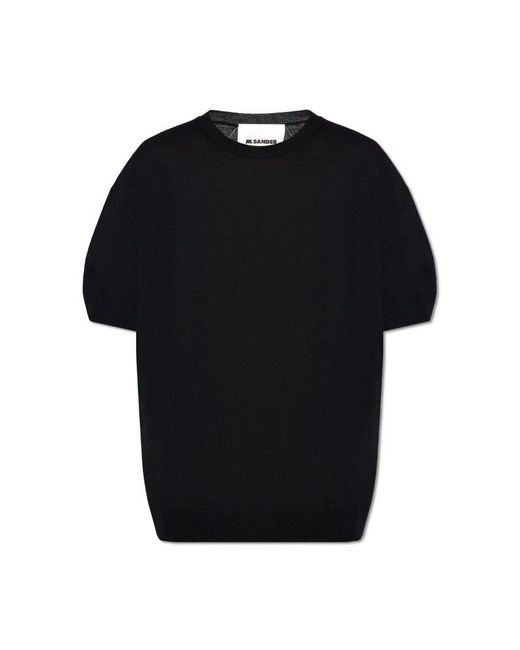 Jil Sander Black Wool T-shirt, for men
