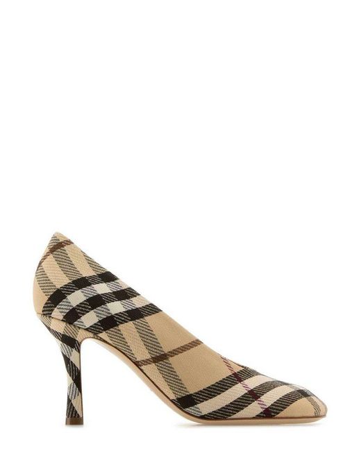 Burberry Embroidered Canvas Baby Pumps in Metallic | Lyst