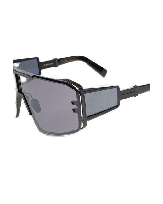 BALMAIN EYEWEAR Gray Shield Frame Sunglasses