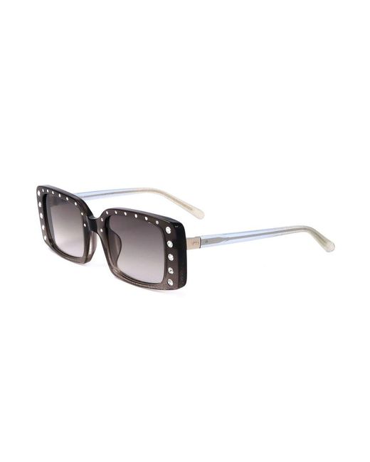 Linda Farrow Black X Nº21 Rectangular Frame Sunglasses
