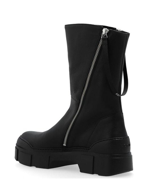 Vic Matié Black Gospel Zipped Ankle-Length Boots