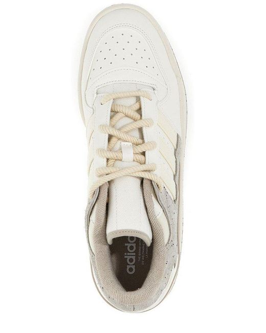 Adidas Originals White Forum Low Cl Sneakers for men