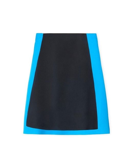 Loewe Blue Panelled Midi Skirt