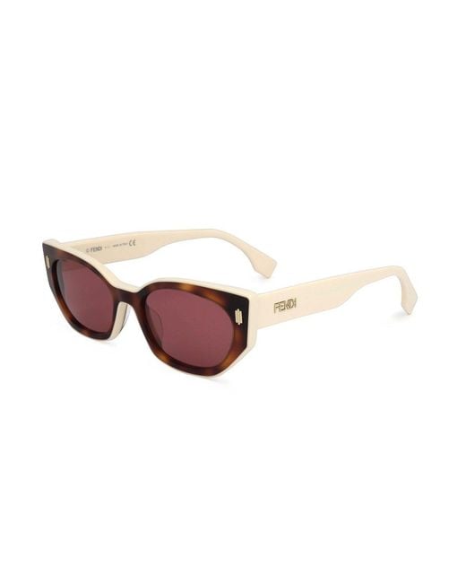 Fendi Multicolor Cat-eye Frame Sunglasses