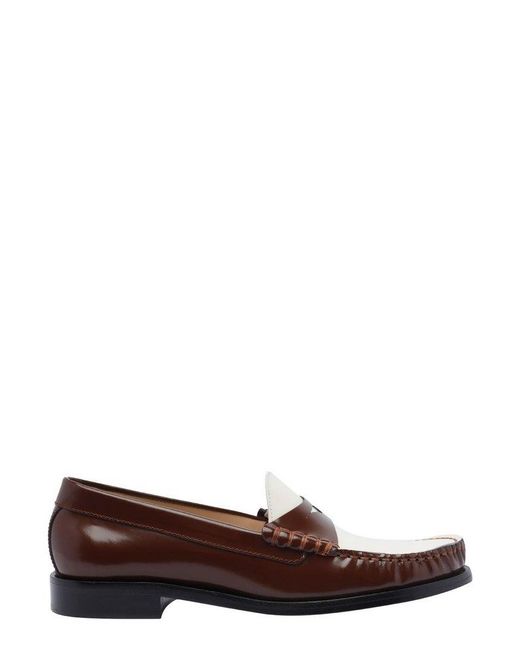 Stuart Weitzman Brown Lottie Loafers