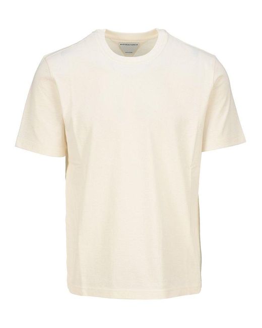 Bottega Veneta Cotton Classic Crewneck T-shirt in White for Men | Lyst