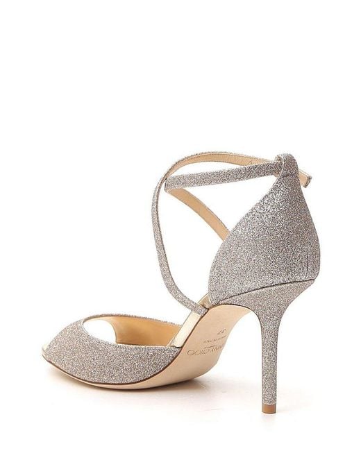 Jimmy Choo Metallic Emsy 85 Sandals