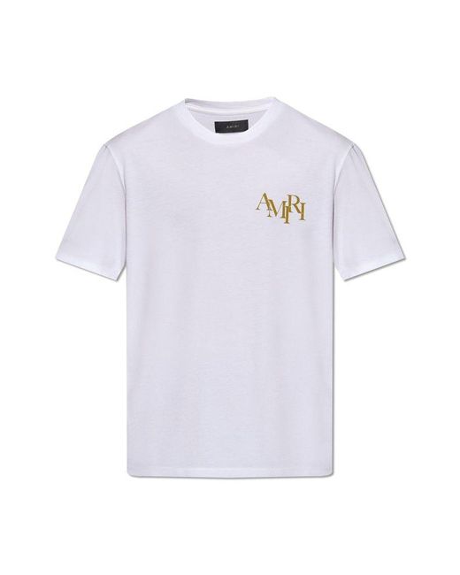 Amiri White T-shirt With Logo, for men