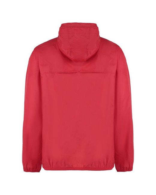 K-Way Red Le Vrai 3.0 Claude Hooded Jacket for men