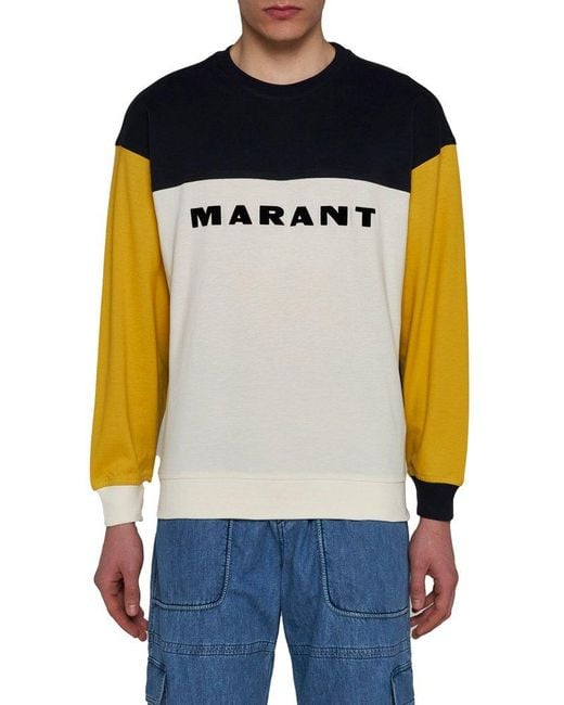 Isabel Marant Blue Aftone Crewneck Sweatshirt for men