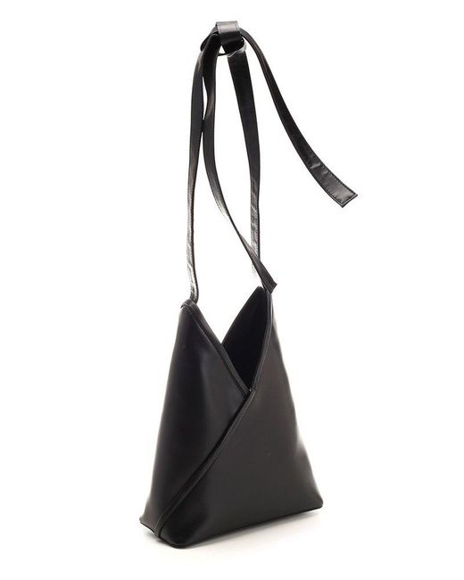 MM6 by Maison Martin Margiela Black Leather Japanese Bag