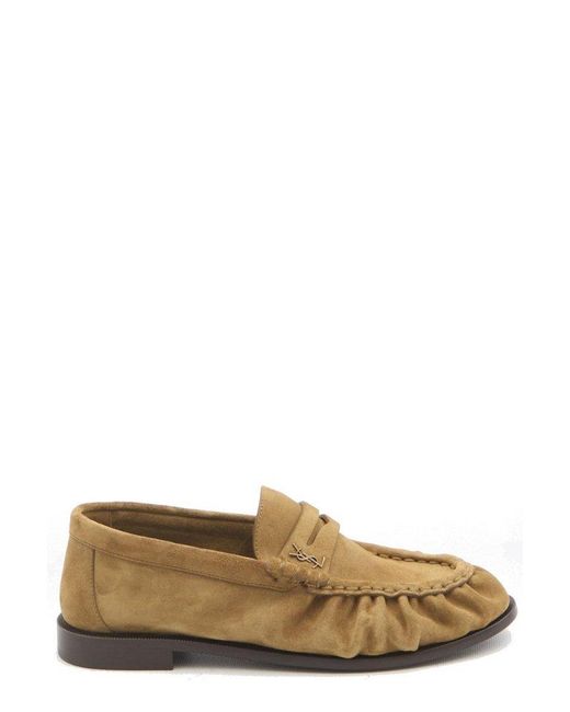 Saint Laurent Brown Le Loafer Slip-On Slippers