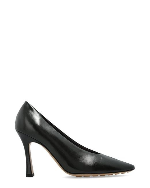 Bottega Veneta Black Sofia Pointed-Toe Slip-On Pumps