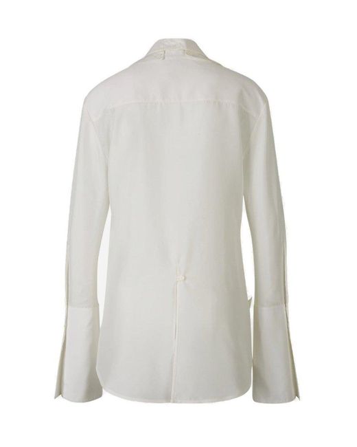 Courreges White Silk Modular Shirt