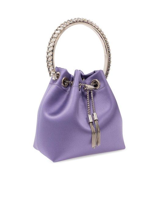 Jimmy Choo Purple Bon Bon Bucket Bag