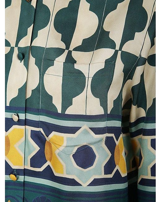 LaDoubleJ Green Patterned Long Sleeve Top
