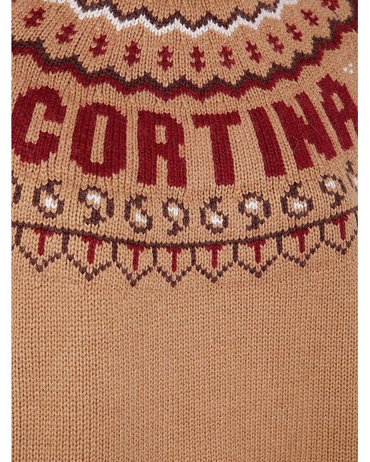 Mc2 Saint Barth Brown Meghan Nordic Box Sweater