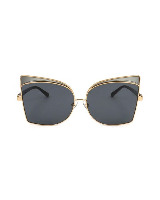 Linda Farrow Black X Nº21 Cat Eye Frame Sunglasses