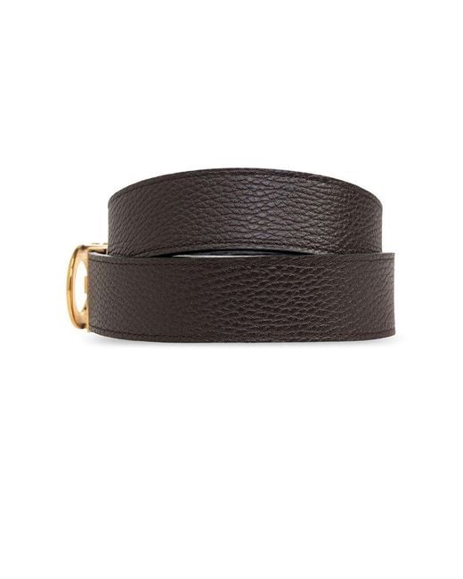 Ferragamo Brown Double-Sided Belt for men