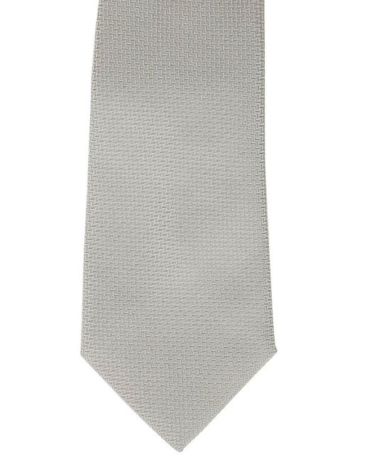 Errico Formicola Gray Textured Tie for men