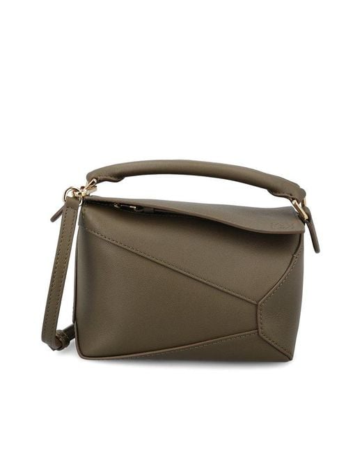 Loewe Black Mini Puzzle Top Handle Bag