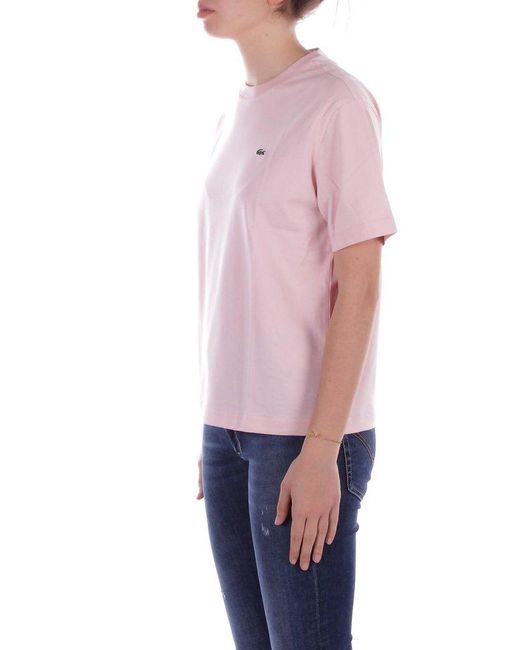 Lacoste Pink Relaxed Fit Soft T-Shirt