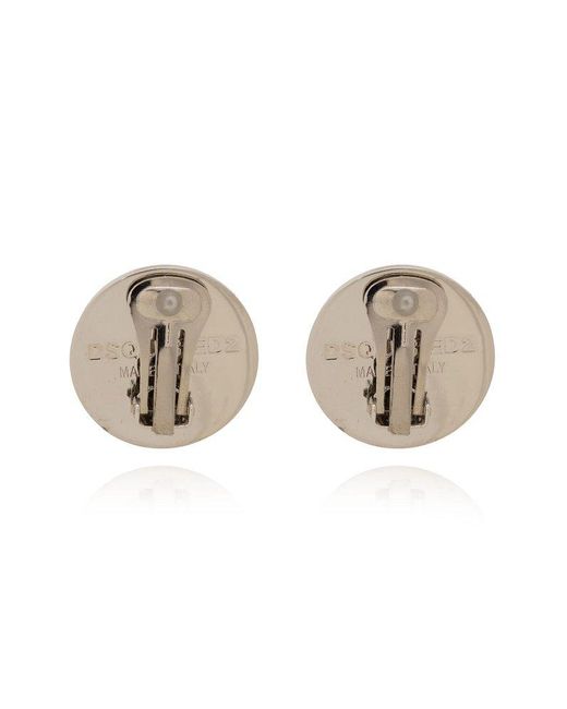 DSquared² Metallic Clip-on Earrings,