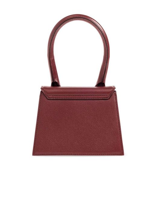 Jacquemus Red Chiquito Moyen Leather Tote Bag