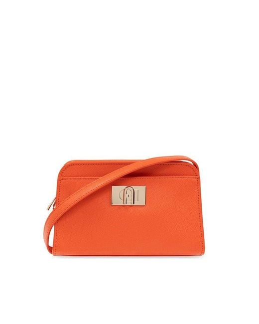 Furla Orange '1927 Mini' Shoulder Bag,