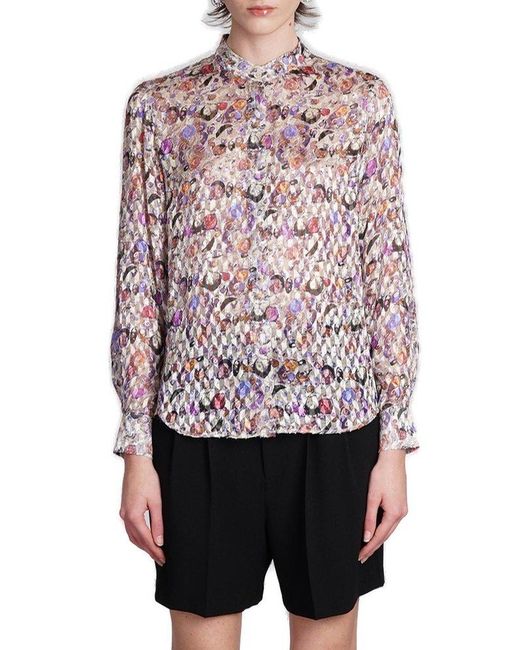 Isabel Marant Multicolor All-over Pattern-printed Buttoned Shirt