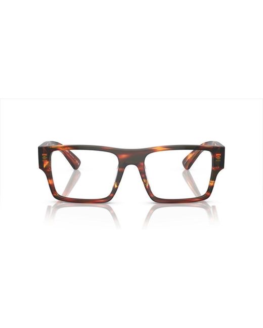 Prada Black Square Frame Glasses for men