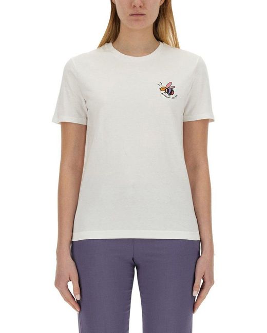 PS by Paul Smith White T-Shirt With Logo