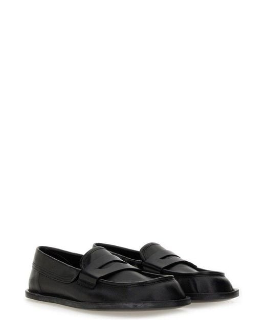 Moschino Black Round-Toe Slip-On Loafers for men