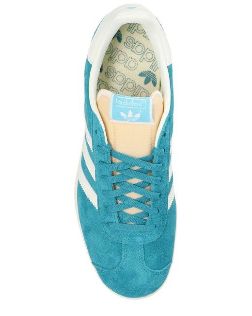 Adidas Originals Blue Gazelle Lace-up Sneakers for men