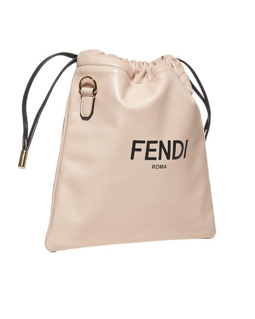 Fendi ピンク ロゴバッグ FENDI ロゴ ハンドバッグ | ピンク | FARFETCH JP
