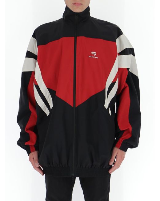red balenciaga jacket
