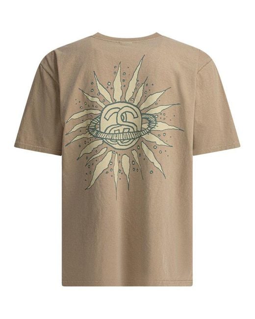 Stussy Pigment Dyed Look Beyond T-Shirt in Natural for Men