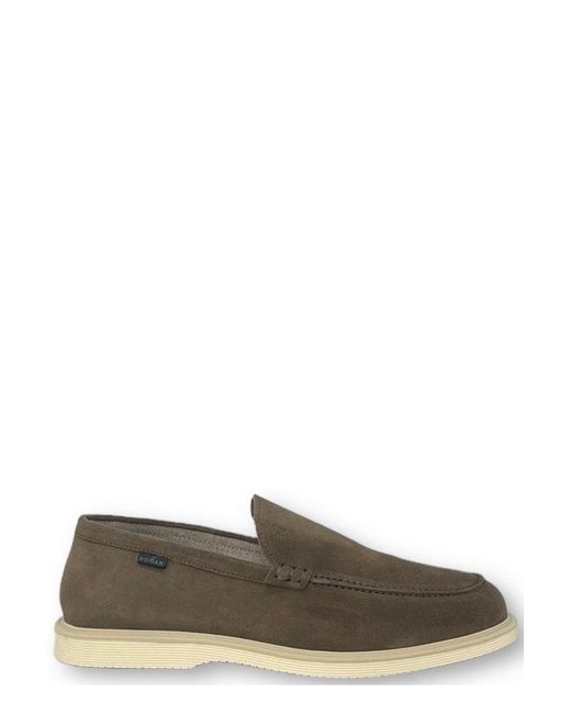 Hogan Green H616 Sporty Loafers for men