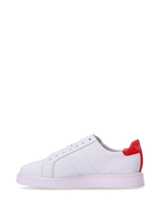 Polo Ralph Lauren White Angeline Iv Low-top Sneakers